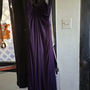 Chic Long Sleeve Purple Dress